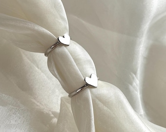 Sterling Silver Heart Ring, Handcrafted gifts, Simple, Classy, Jewelry, Elegant ring