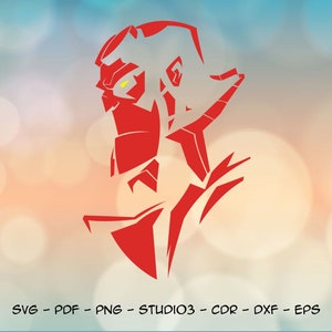 Hell boy pour machines de découpe, téléchargement numérique instantané svg pdf dxf png eps studio3 cdr