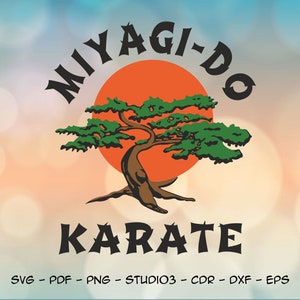 Logo Miyagi Do Karate Kid voor snijmachines, direct digitaal downloaden svg pdf dxf png eps studio3 cdr