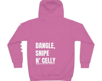 Sudadera con capucha para niño (AOP) rosa Dangle Snipe N' Celly