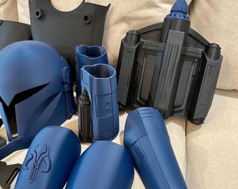 Custom Super Suit Kit | 3D Printed Cosplay Mask Armor Emblem | Build Your Own Superhero Costume | Raw or Finished