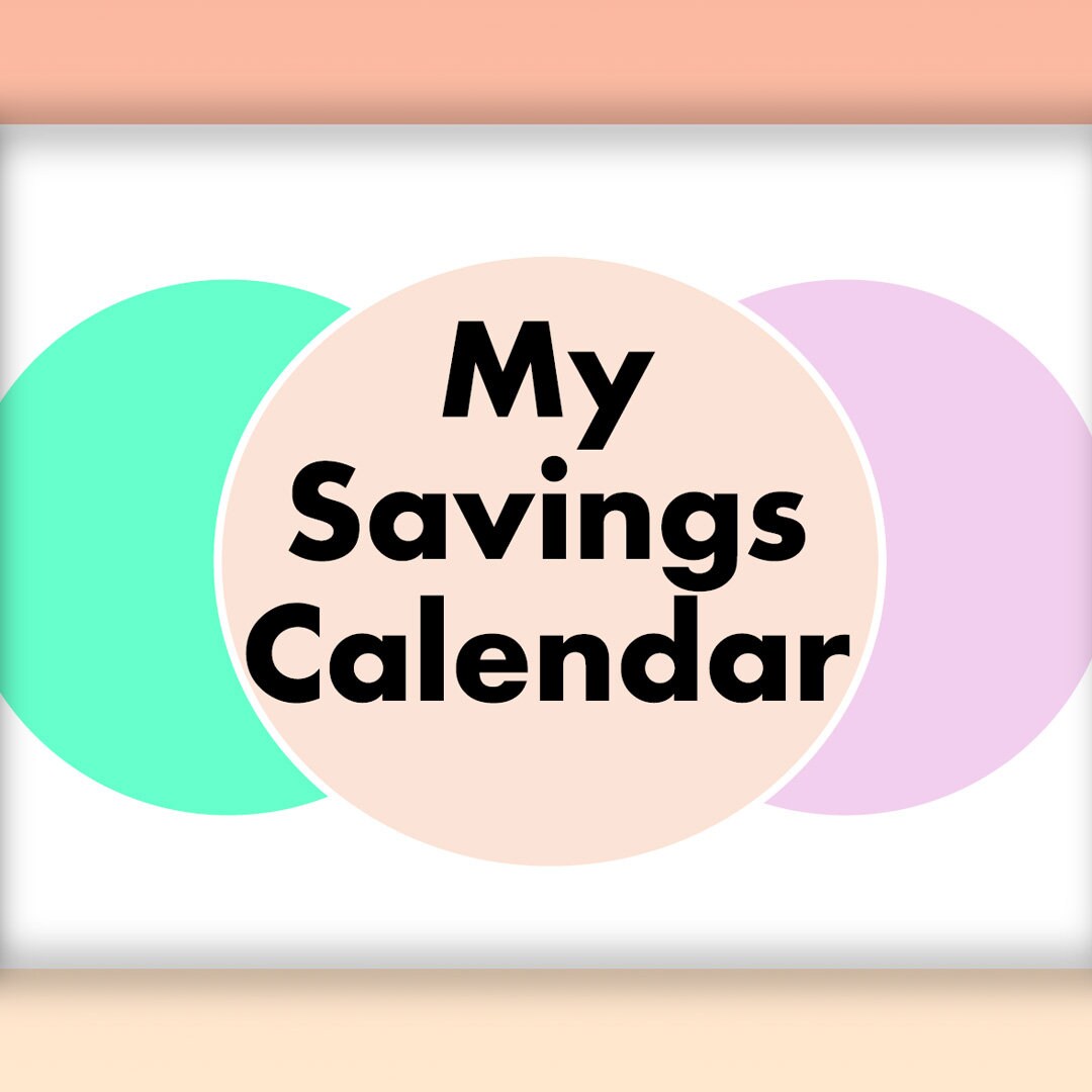 Yearly Savings Planner Printable PDF Calendar 12 Months Savings Tracker ...