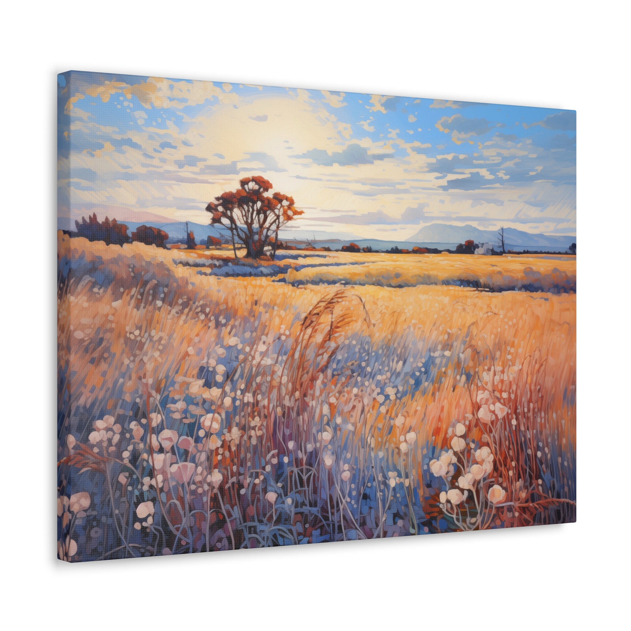 Countryside, Wall Art, Landscape, French Art, Canvas Print, Wall Decor