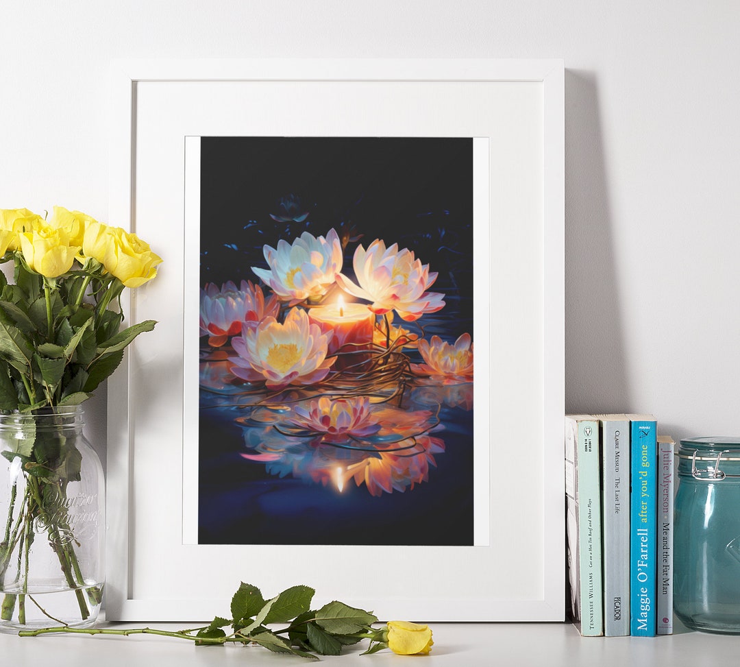 Flower, Wall Art, Watercolor, Digital Print, Digital Download Art, Wall