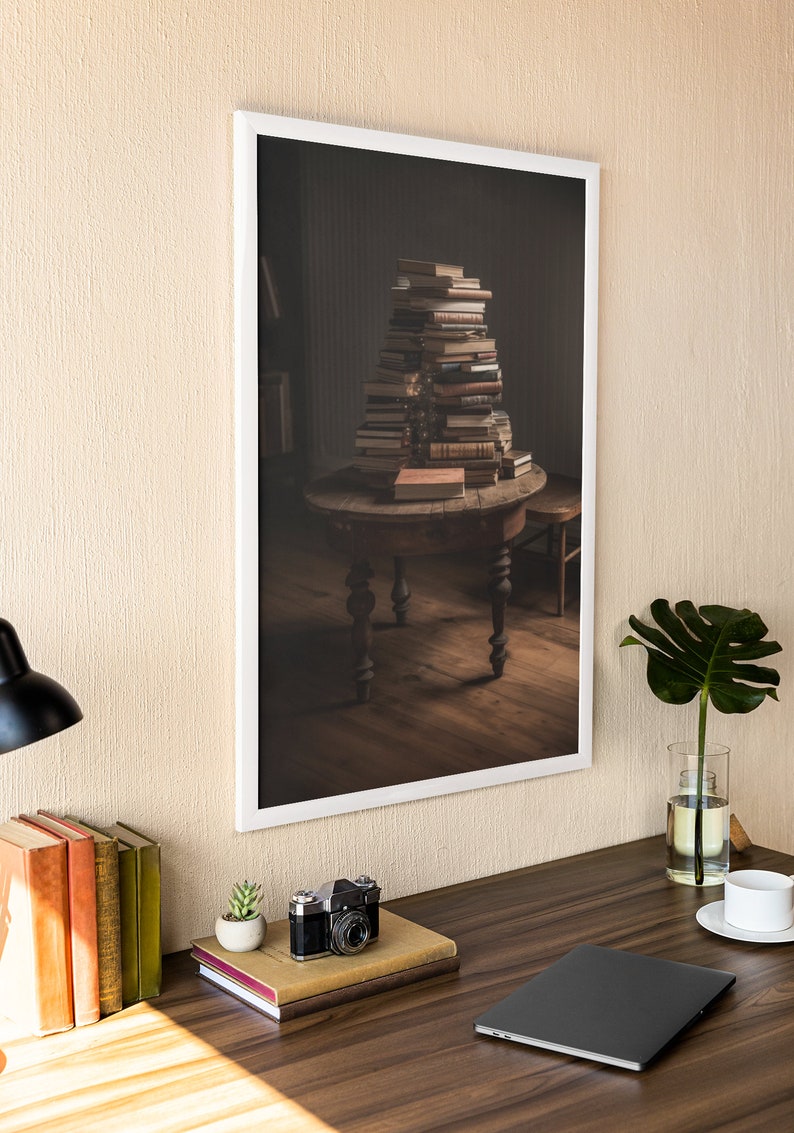 Books, Wall Art, Classical Art, Digital Print, Digital Download Art
