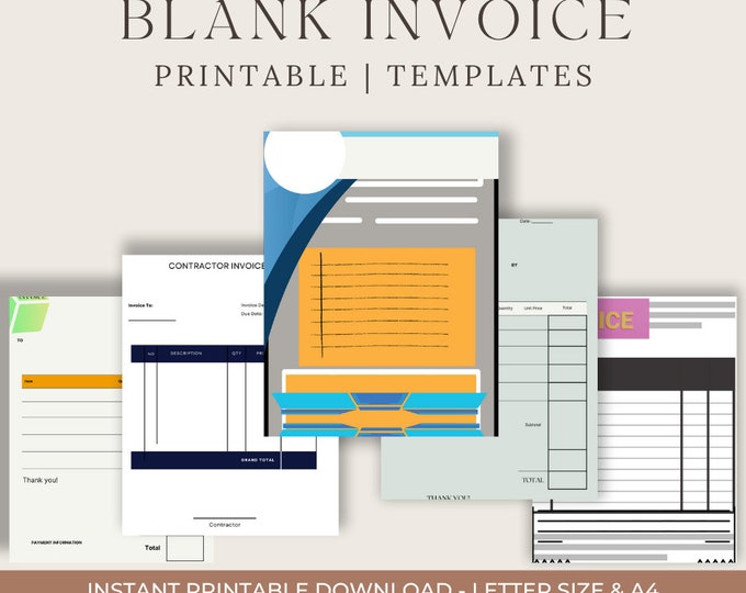 Featured listing image: Blank Invoice Templates