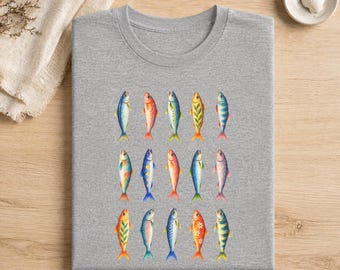 Camiseta vintage de sardina
