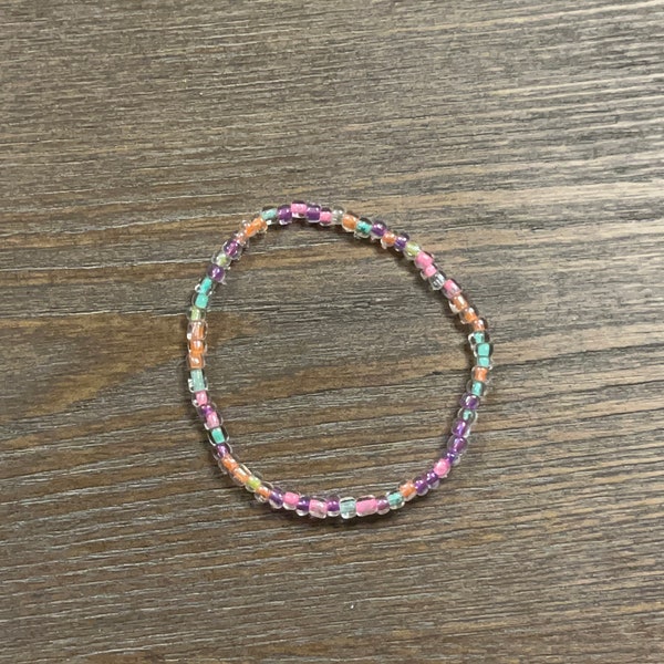 Neon sead bead bracelet/bracelet/glass/sead bead