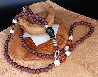 Dark Wooden Bead Hekate/Hecate Rosary Prayer Beads