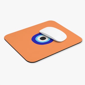 Evil Eye Greek Mati Orange- Mouse Pad (Rectangle)