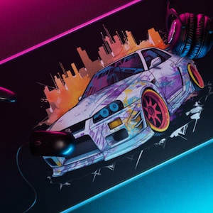 NISSAN R34 Skyline Gaming Maus Keyboard Pad Matte