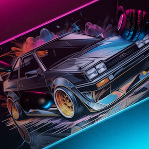 BMW Corolla Gaming Mauspad Led Mat Hell und bunt