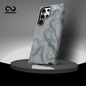 Topografische kaart stevige hoesjes voor iPhone-, Samsung- en Google-telefoons