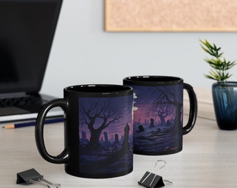 Spooky Graveyard Coffee Mug | 11oz.