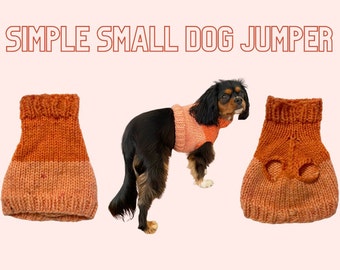 Beginner Friendly Small Dog Jumper Knitting Pattern