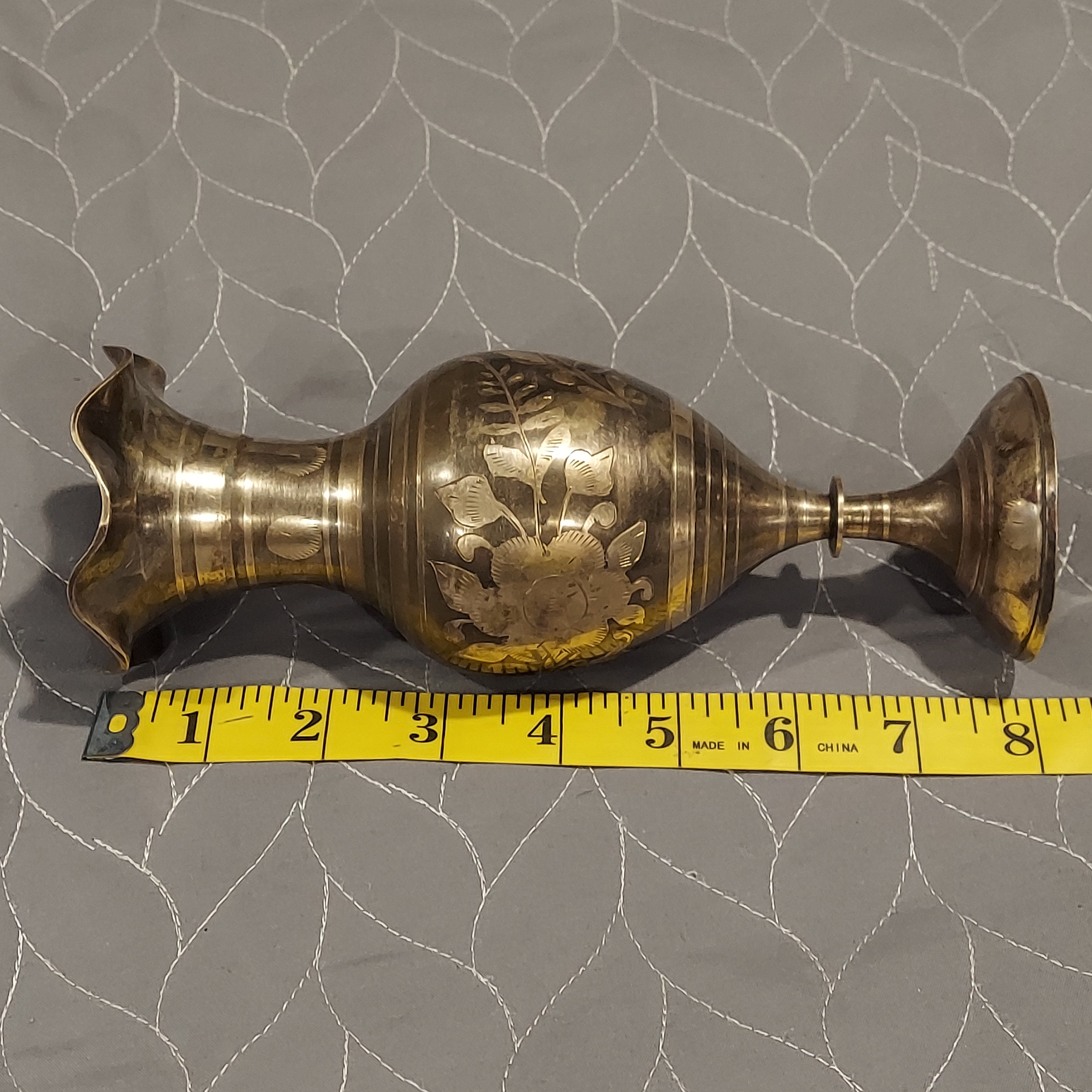 Indian Brass Vase Vintage Large Brass Vase – La La Vintage