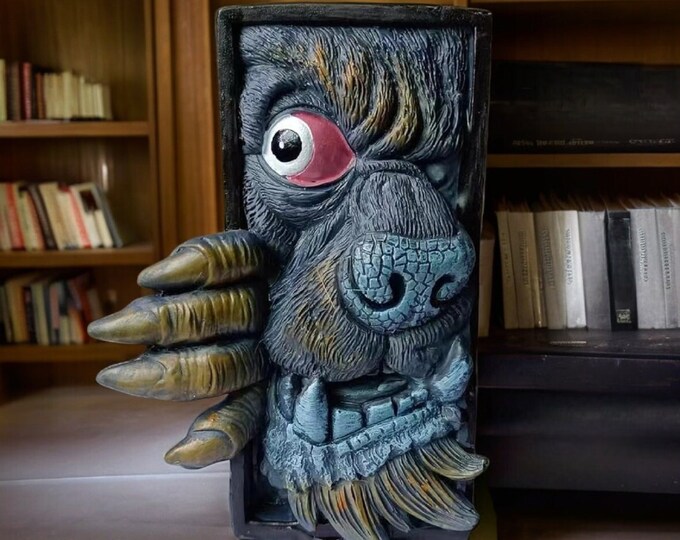 Monster Gothic Book Nook Supernatural Bookend Home Decor Dark Fantasy Shelf Decoration