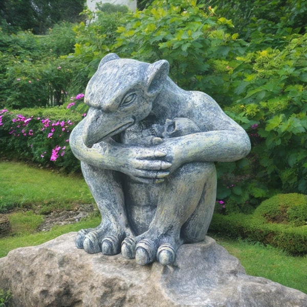 Gargoyle Gothic Dekor Statue Garten Guardian Skulptur Büro Schlafzimmer Dekoration