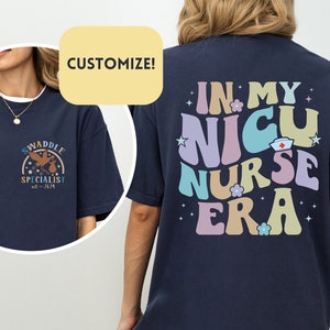 NICU Nurse Swaddle Speacialist Shirt, Neonatal ICU Nurse Shirt, Nurse Appreciation Gift, Neonatal Intensive Care Unit T shirt, Personalized