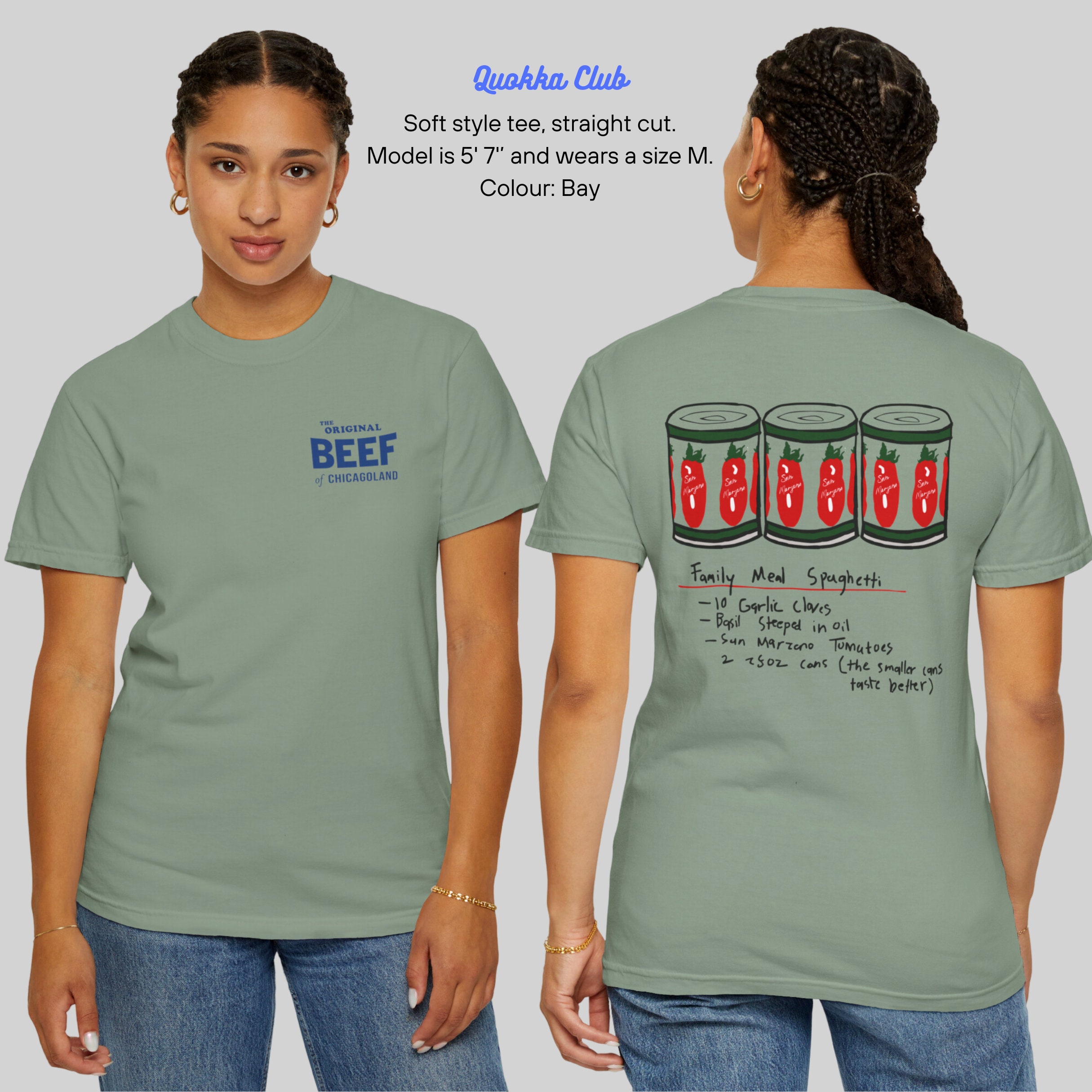 The Bear TV Series Tshirt the Original Beef of Chicagoland Shirt Family Meal Spaghetti Jeremy Allen Fans Unisex Tee Etsy