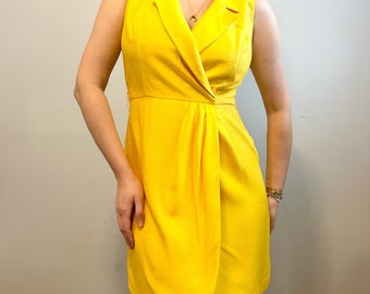 Jessica Howard - vintage canary yellow dress
