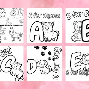 Animal Themed Alphabet Coloring Book for Kids | Fun and Educational ABC Activity Book | Perfect for Toddlers and Preschoolers