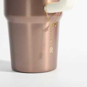 Dije para vaso, dijes con inicial, accesorios para vaso, dije con inicial, regalo de graduación, accesorios para vaso