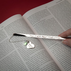 Custom birthstone bookmark, ideal for book lovers and bookworms. Perfect handmade gift for birthdays, Christmas, retirement, or as a bible bookmark. Thoughtful gift for her, mom, or him, combining personalization and practical style