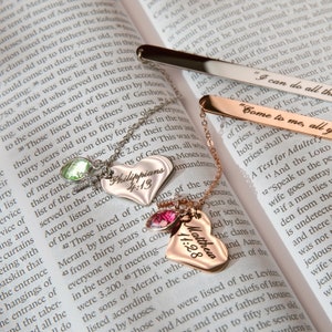 Custom birthstone bookmark, ideal for book lovers and bookworms. Perfect handmade gift for birthdays, Christmas, retirement, or as a bible bookmark. Thoughtful gift for her, mom, or him, combining personalization and practical style