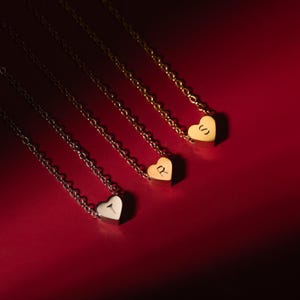 Collar con inicial de corazón personalizado para mujer, regalo para mejores amigas adolescentes, collar con colgante de inicial personalizado, dije de corazón, regalo para niños