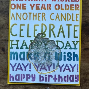 Celebrate Birthday Shaker Card