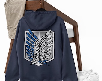 Survey Corps Hoodie | Anime Shirt | Anime Hoodie | Anime Gift | Back print