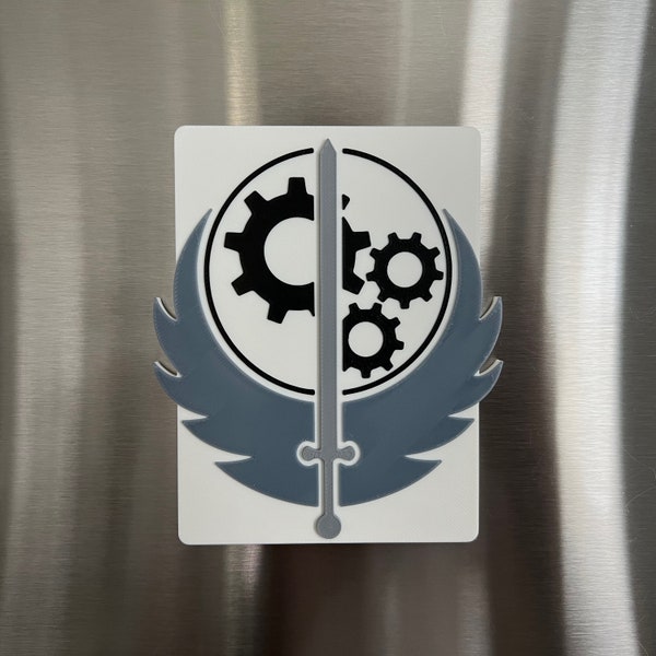 Brotherhood of Steel Insignia Fallout Inspired Fridge Magnet