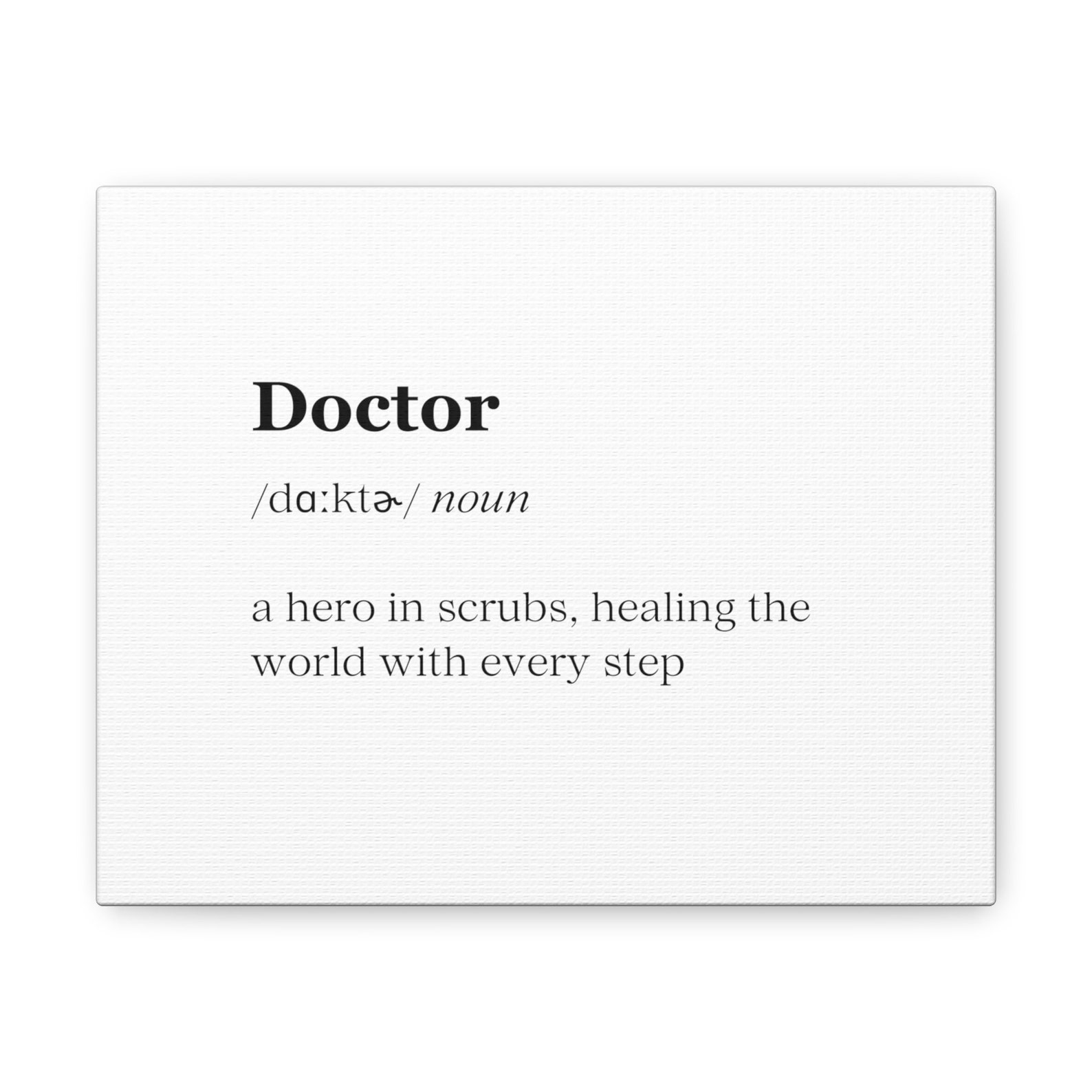 Doctor Wall Art Canvas, Doctor Wall Art, Doctor Canvas, Doctor Gift