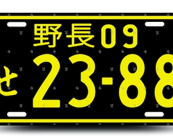 Japanese License Plate