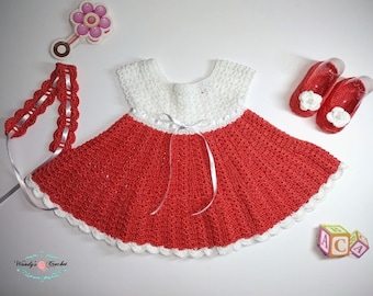 Crochet baby dress, newborn dress, newborn crochet dress, baby crochet dress, baby girl set, Crochet coral dress
