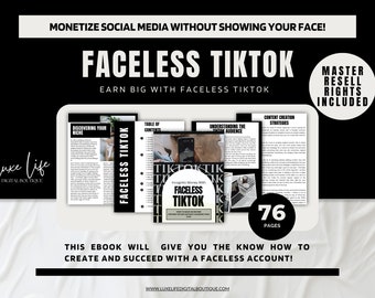 Faceless TIKTOK Guide | TIKTOK Theme Page Guide | Faceless Marketing Strategies | Faceless Digital Marketing Success | Digital Guide