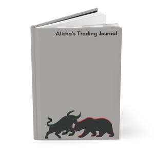 Carnet de trading personnalisé | Couverture rigide personnalisée | Journal de l'investisseur doublé | Notes de recherche sur la crypto-monnaie | Journal des transactions d'investissement en actions