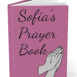 Personalized Prayer Book | Hardcover Religious Custom Journal | Sermon Notes | Bible Study | Devotional Notebook | Faith Based Notes |