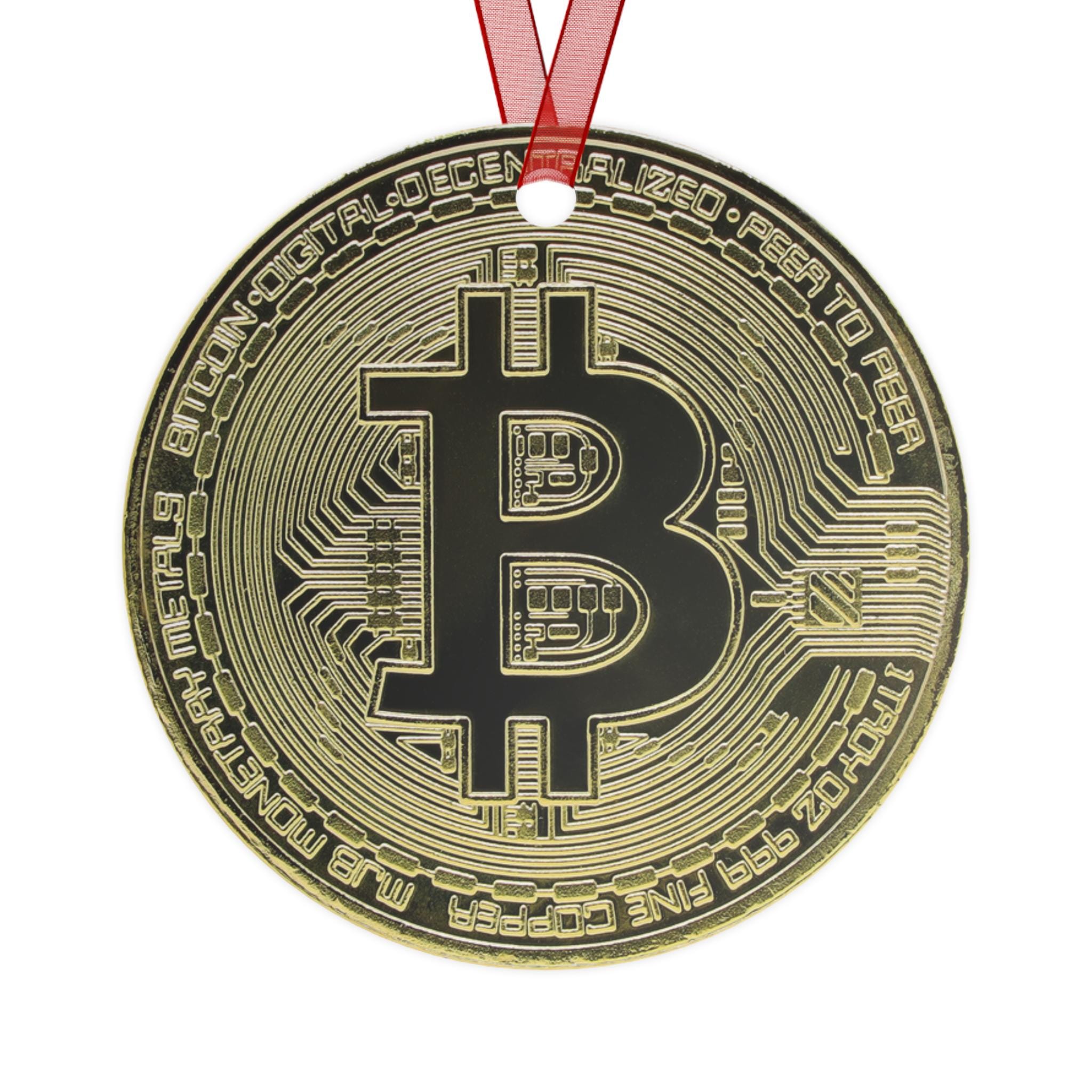 Bitcoin Christmas Ornament | BTC Metal Holiday Decor | Festive Trader  Ornament | Ornament for Christmas Tree | Gift for Investor | - Etsy