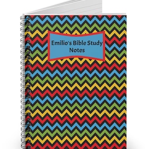 Personalized Bible Study Notebook | Custom Church Notes | Sermon Notes | Christian Journal | Scripture Journal | Faith Notes |