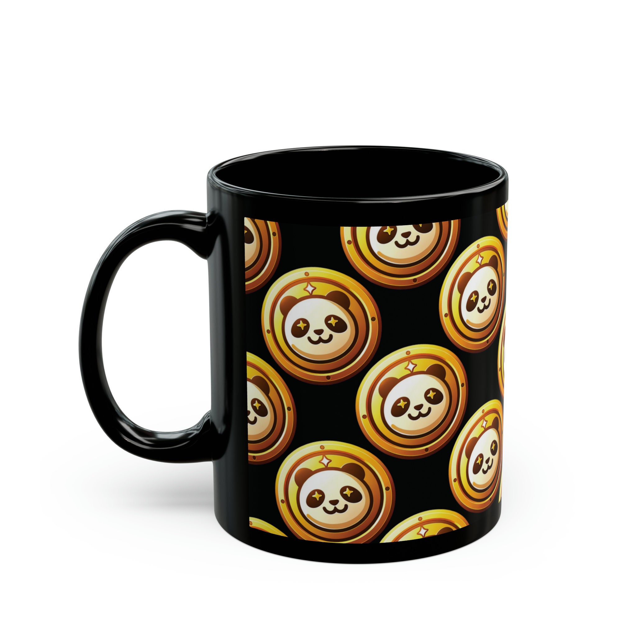 Pandoshi Black Mug | Crypto Coin Coffee Cup | Cryptocurrency Glass |  Investor Ceramic 11oz Mug | - Etsy