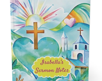 Personalized Sermon Notebook | Matte Hardcover Journal