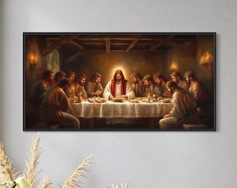 Antique Last Supper Picture, 3D Last Supper Picture, Last Supper