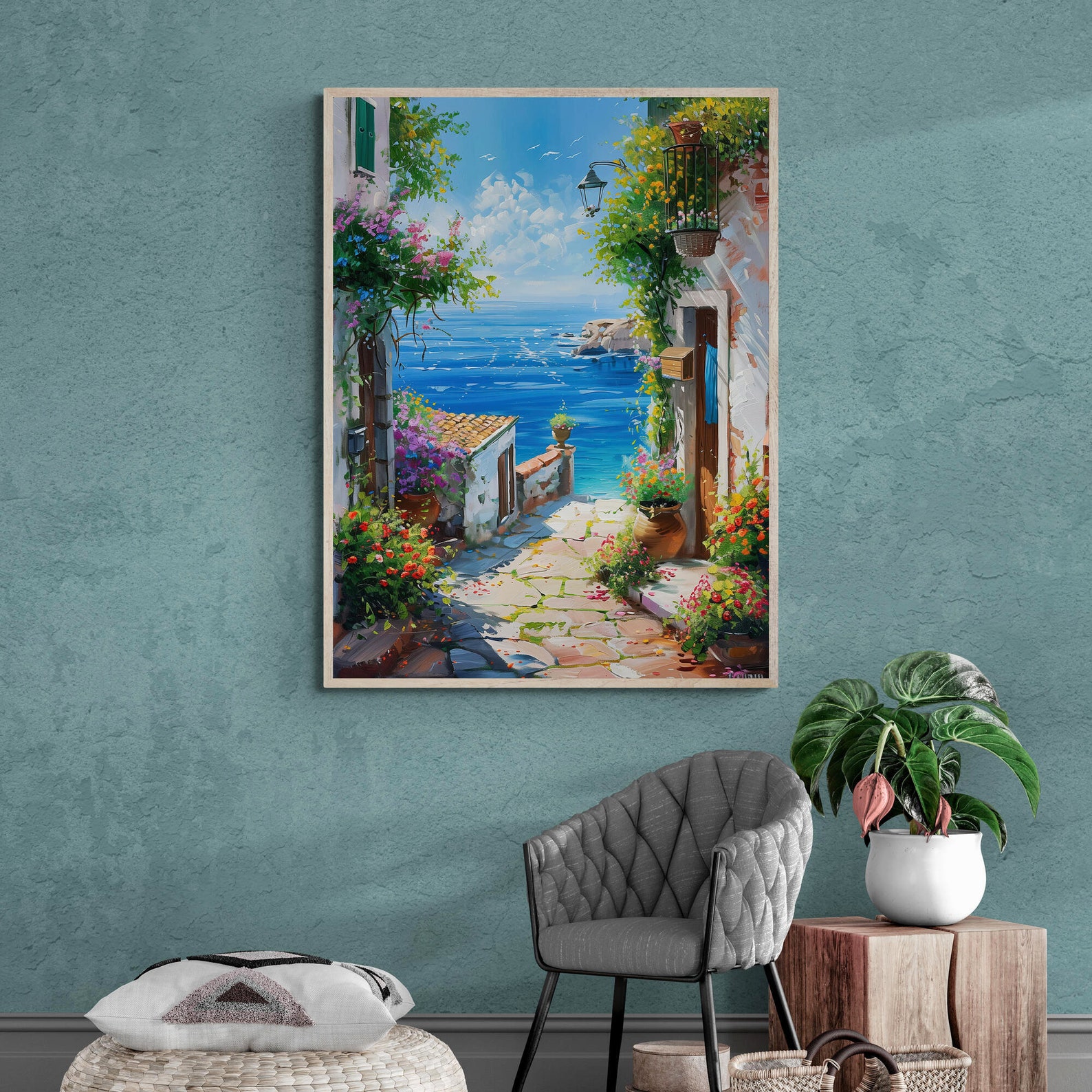 +66 Stunning Coastal Living Room Ideas You'll Adore