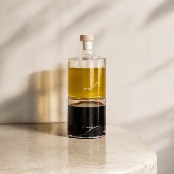 Oil and Vinegar Glass Dispensing Set