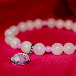 Candy Kingdom Rose Quartz Bracelet – Handmade Pink Gemstone Jewelry