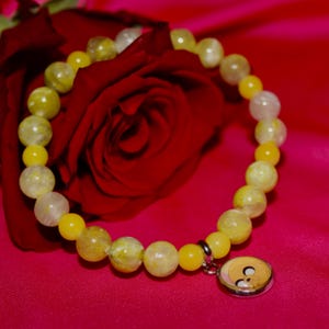 Cartoon Character Jake yellow quartz Gemstone Bracelet - cartoon - yellow quartz - character