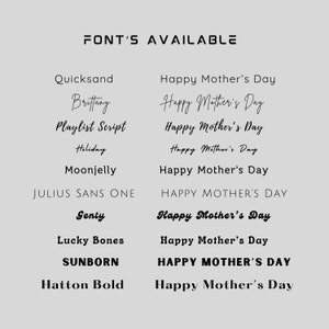 font's available for mother's day