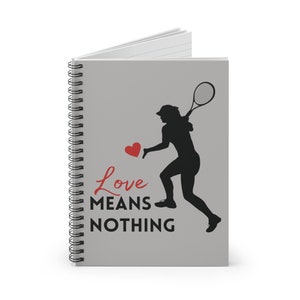 Tennis Gift for her, Tennis Notebook, Valentine&#39;s Day Gift for Tennis Player, Tennis Coach Gift, Tennis Gift, Tennis Gift for her